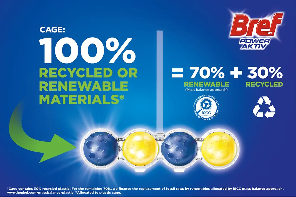 oilet rim blocks with renewable raw materials.