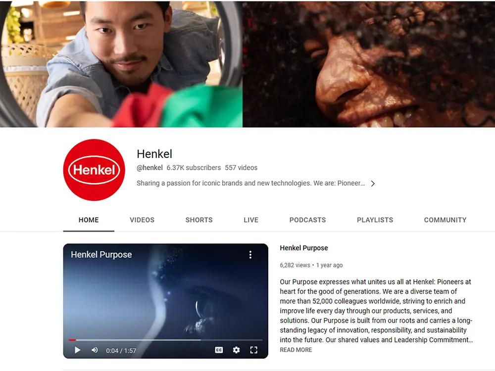 Henkel on YouTube